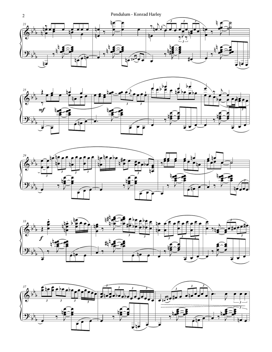 Pendulum Piano Solo Digital Sheet Music Sheet Music Plus