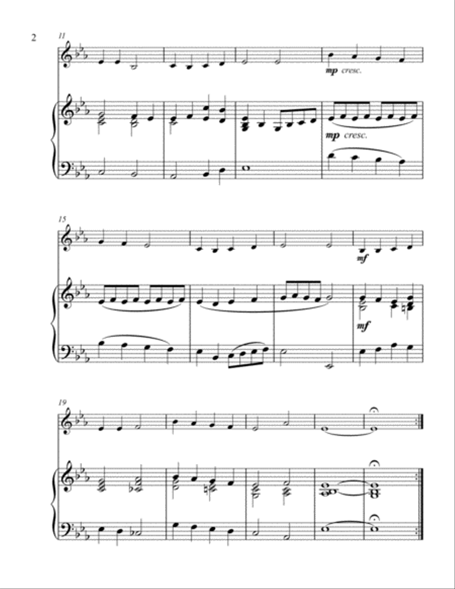 Good King Wenceslas - Clarinet and Piano Clarinet Solo scores gallery preview page 2