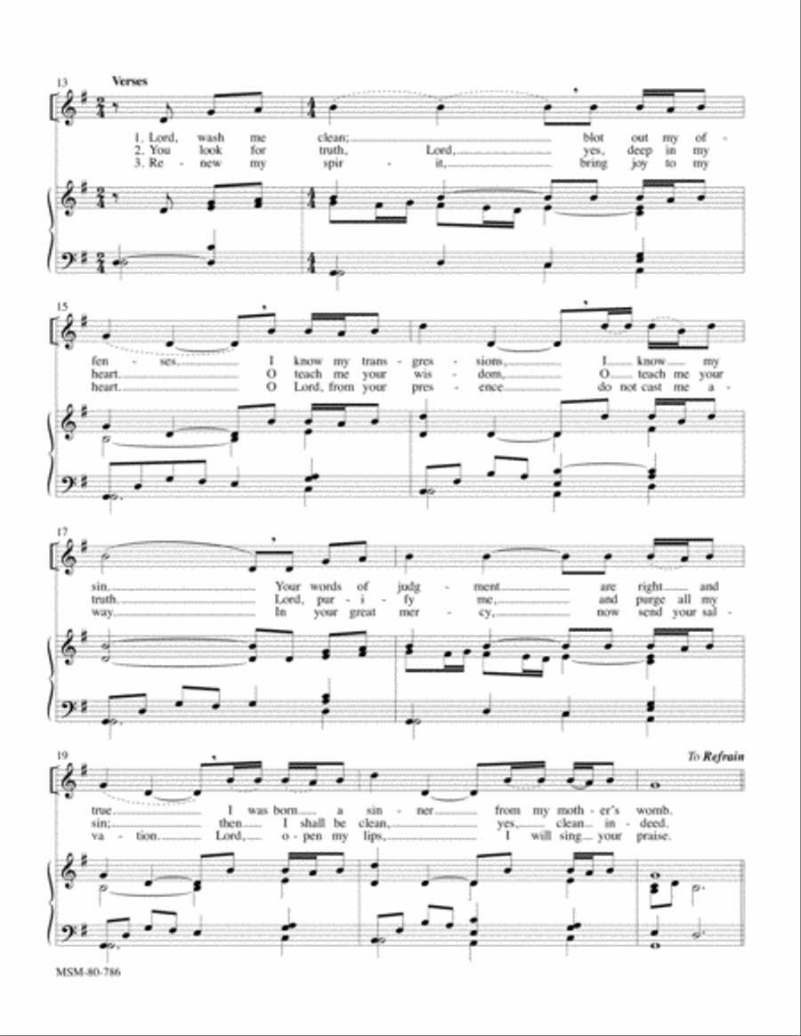 Psalm 51 4-Part scores gallery preview page 2