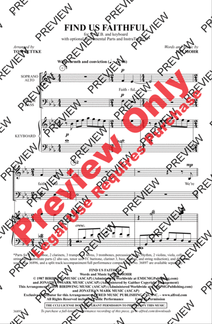 Find Us Faithful 4-Part scores gallery preview page 2