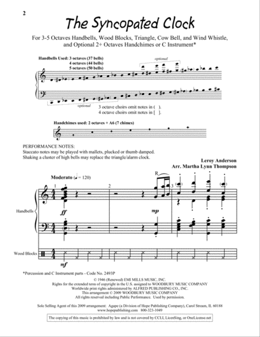 The Syncopated Clock 5-Octaves scores gallery preview page 2
