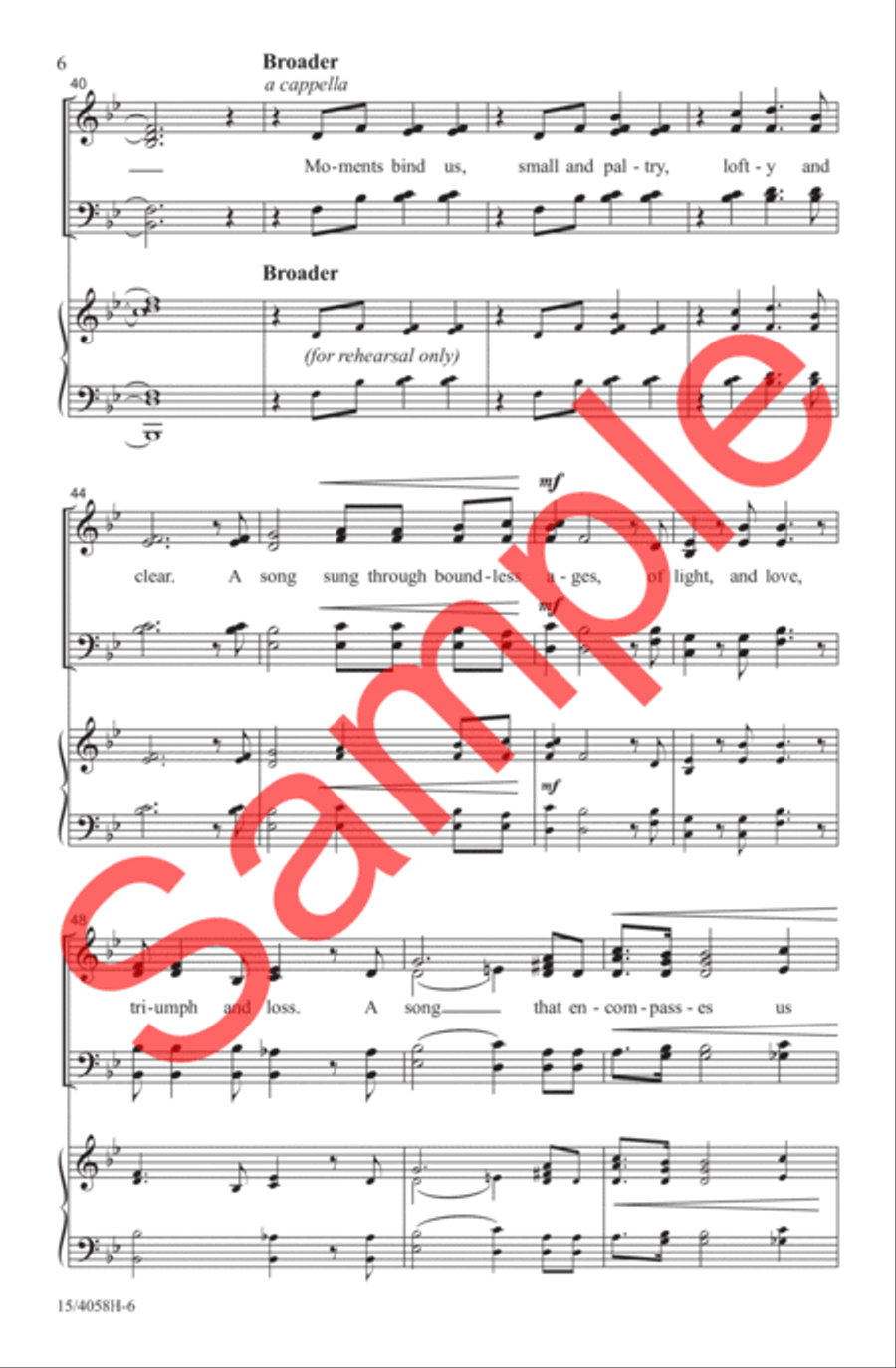 In This Moment, We Sing 4-Part scores gallery preview page 6