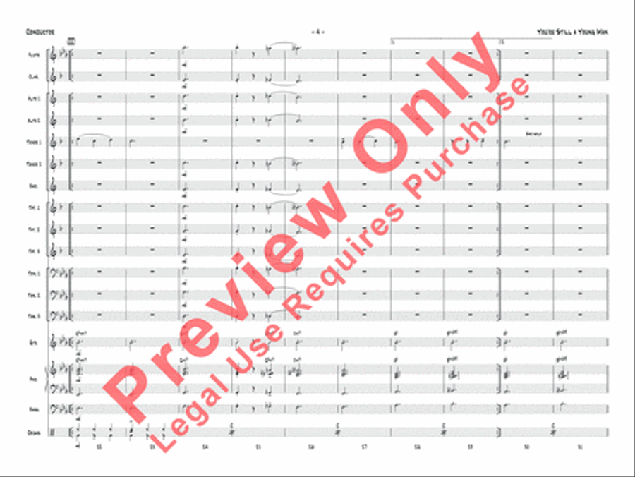 You're Still a Young Man Jazz Ensemble scores gallery preview page 5