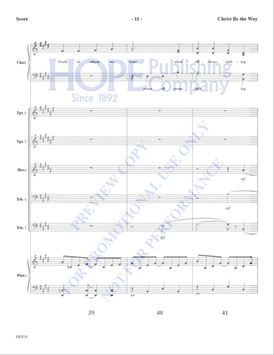 Christ Be the Way Christ Be the Way Choir scores gallery preview page 12