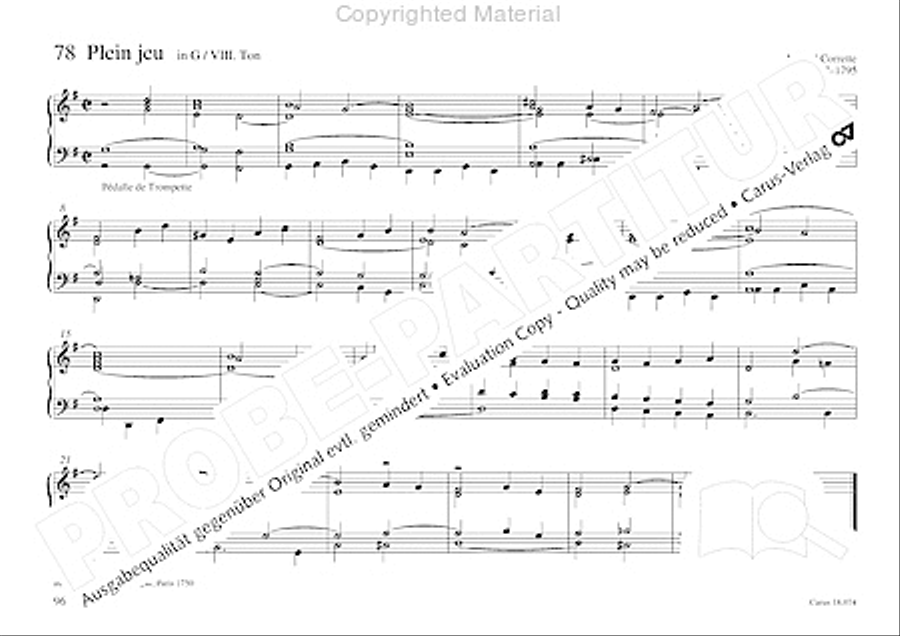 Organo pleno. Orgelstucke zum Ein- und Auszug Organ Solo scores gallery preview page 104