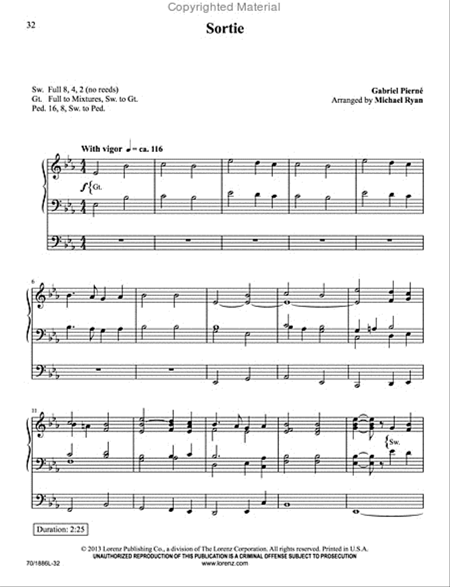 The Organist's Library, Vol. 56 Organ Solo scores gallery preview page 8