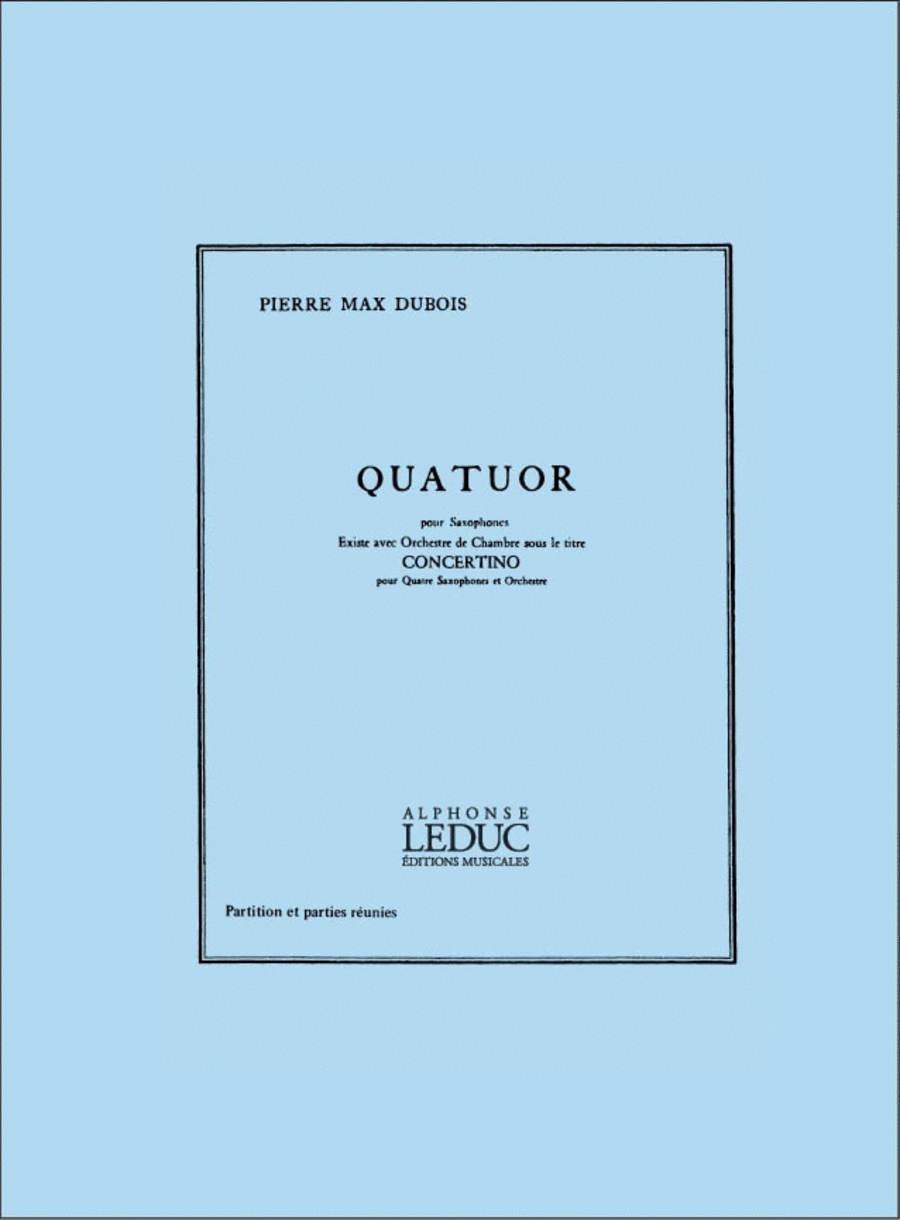 Quartet (saxophones) Saxophone Quartet scores gallery preview page 1