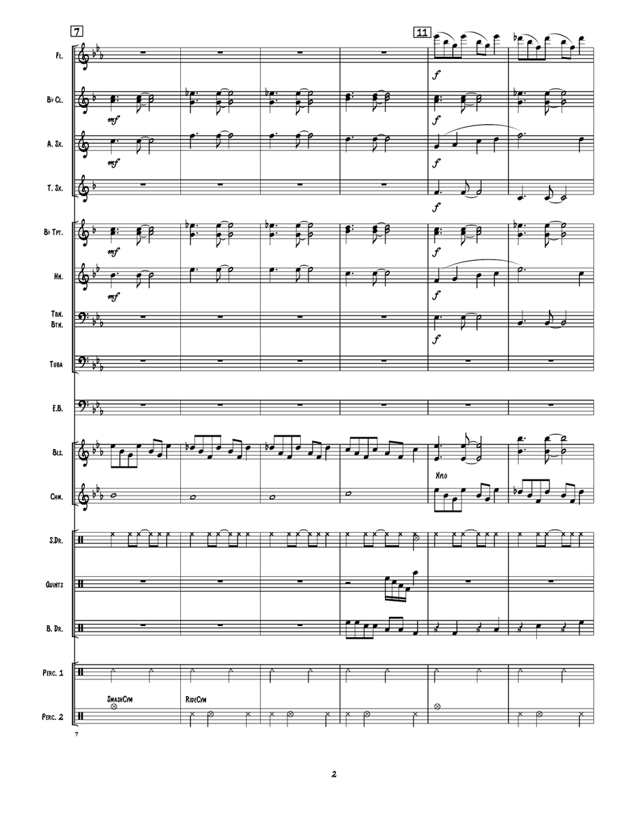 Clocks Marching Band scores gallery preview page 3