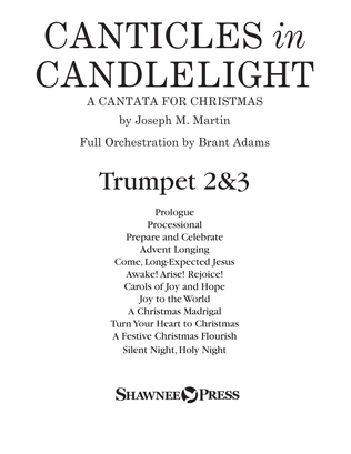 Book cover for Canticles in Candlelight - Bb Trumpet 2,3