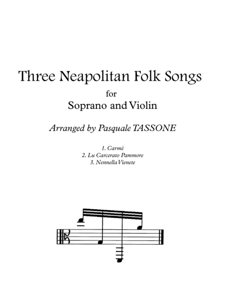 Three Neapolitan Folk Songs image number null