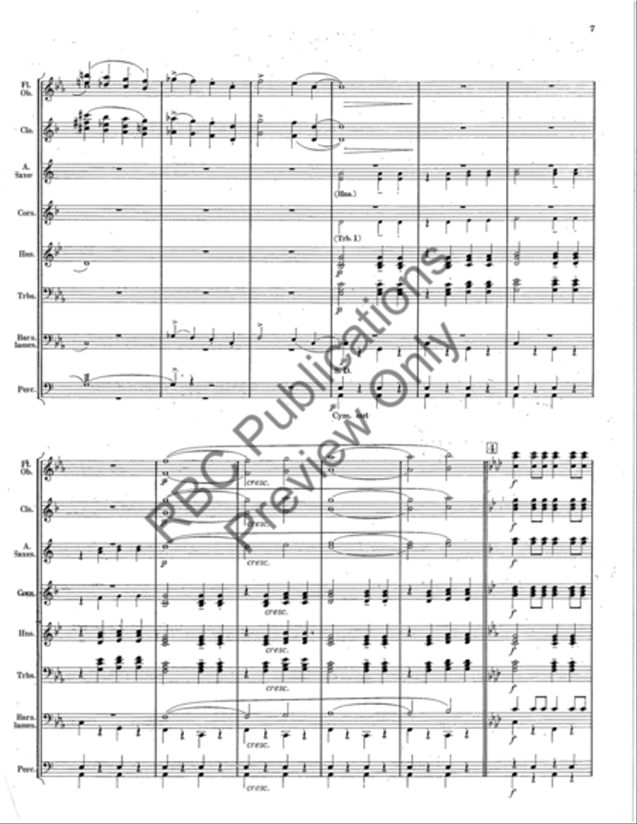 Drunken Sailor Concert Band scores gallery preview page 8