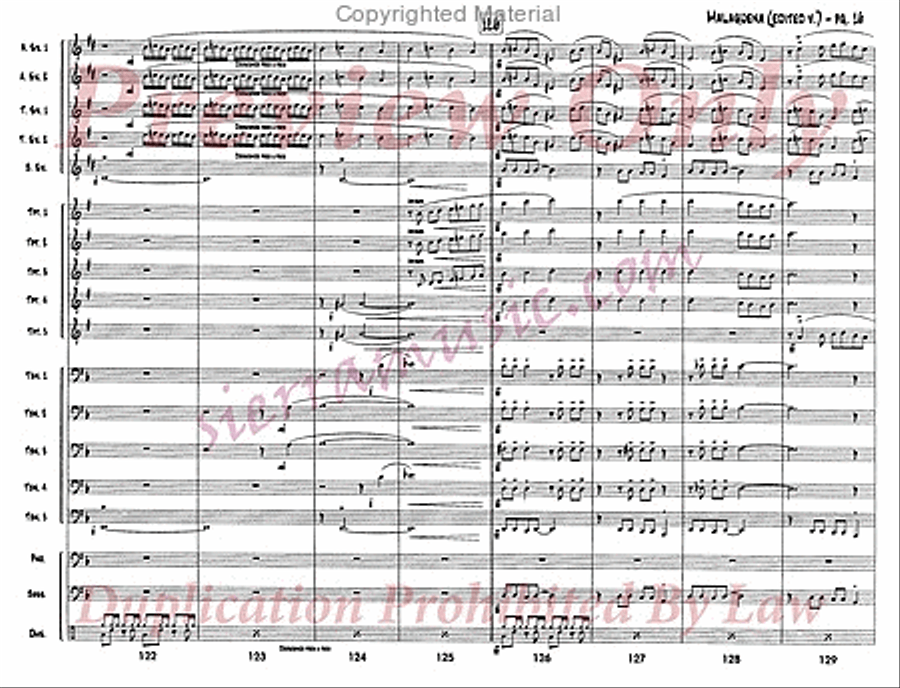 Malaguena Malaguena Jazz Ensemble scores gallery preview page 17