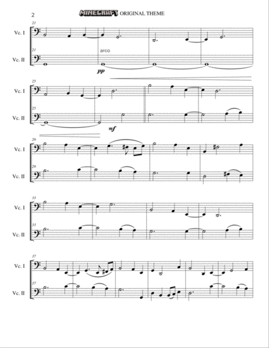 Minecraft String Duet scores gallery preview page 3