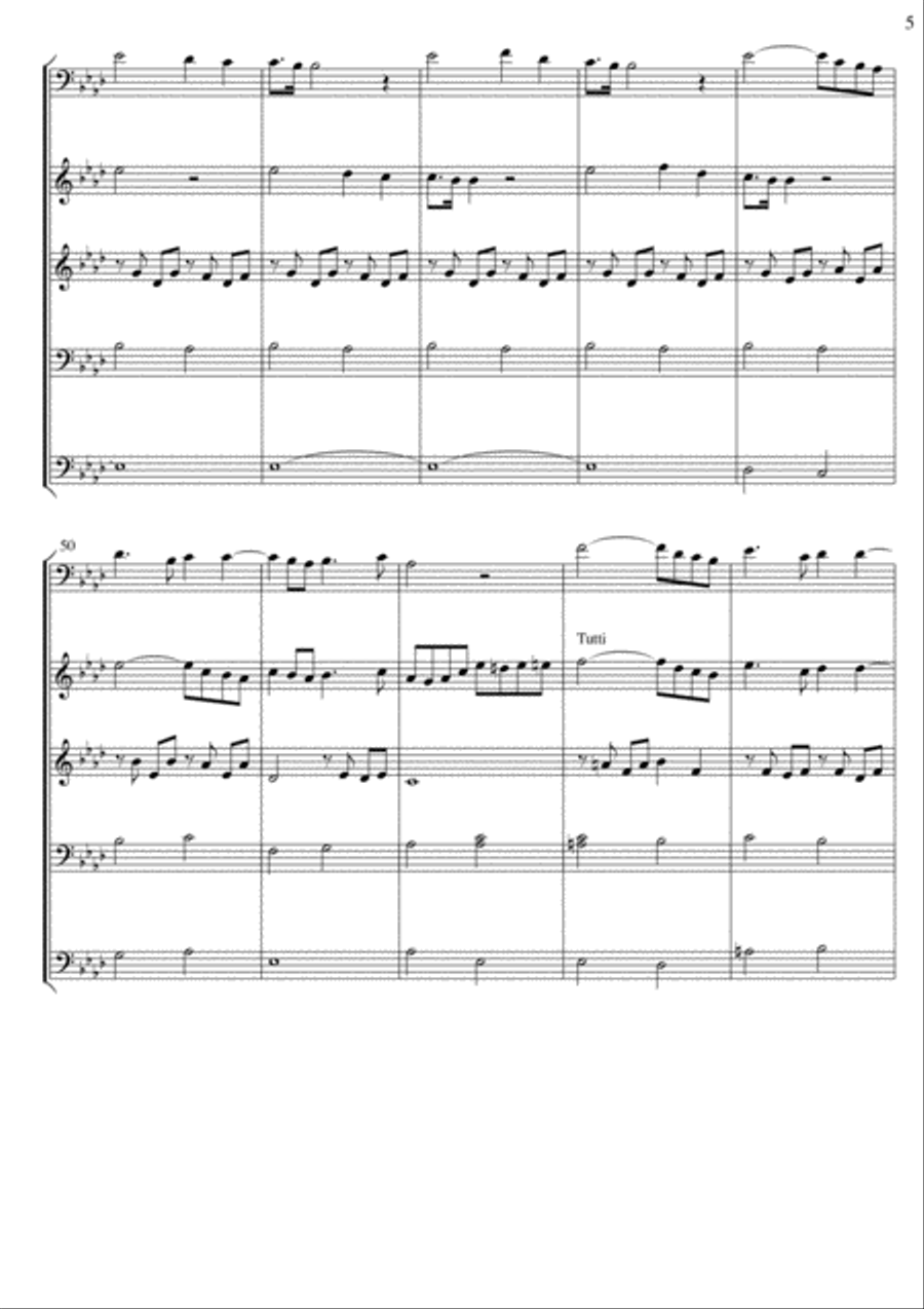 Panis Angelicus - Solo with Flexible 4 part instrumental accompaniment arr. David Catherwood Concert Band scores gallery preview page 6