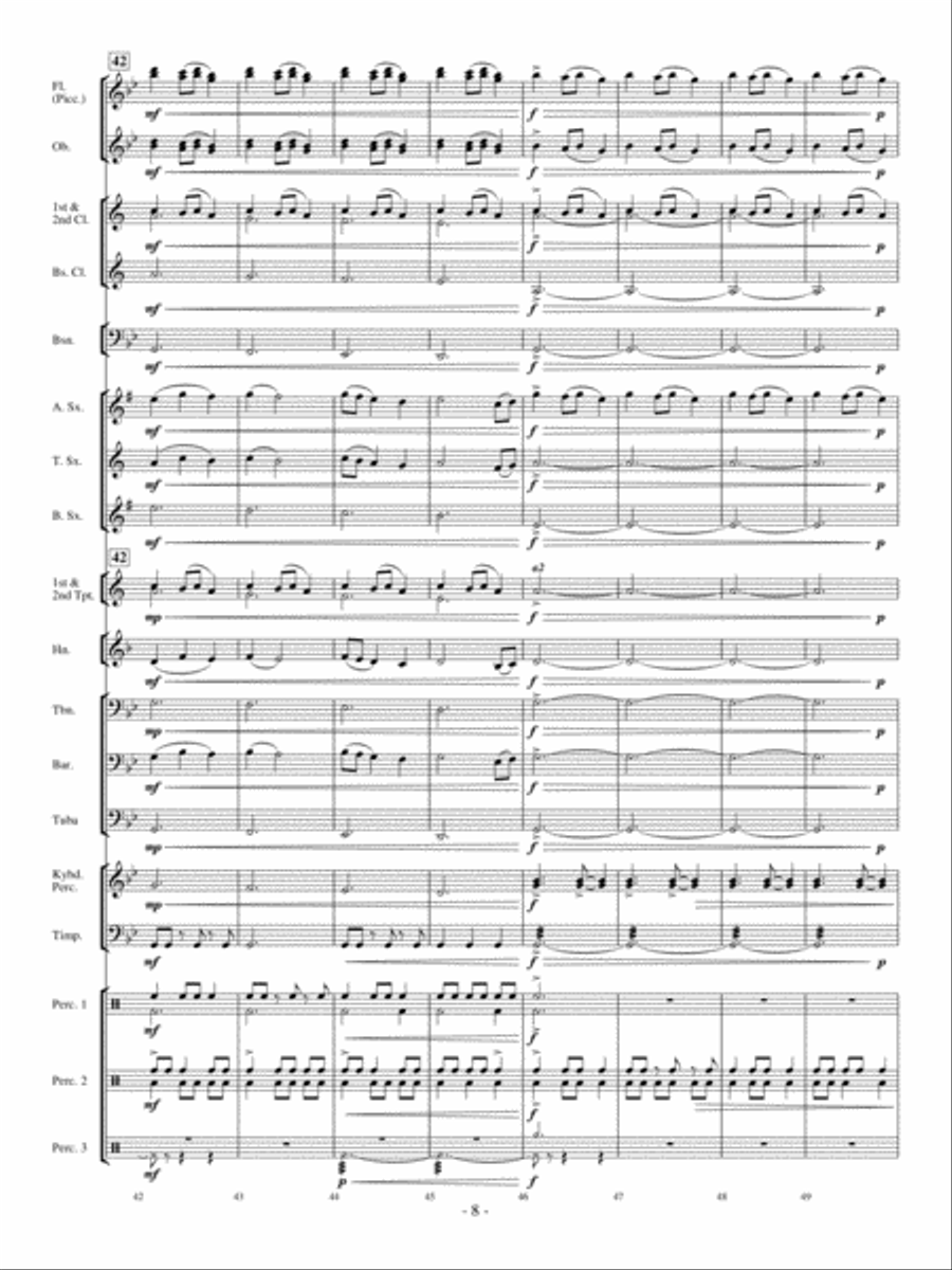 Celtic Bell Carol Concert Band scores gallery preview page 7
