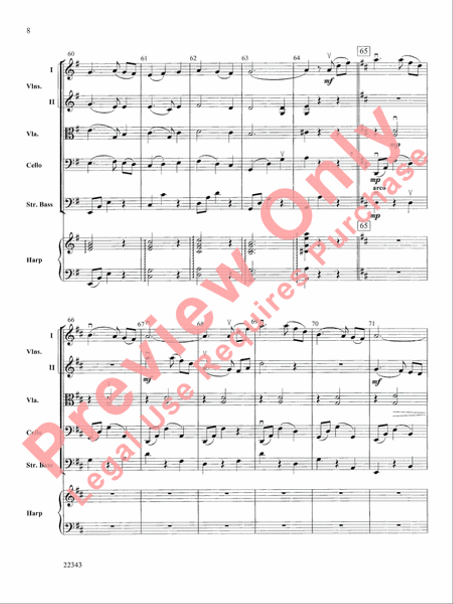 The Lovers' Waltz String Orchestra scores gallery preview page 9