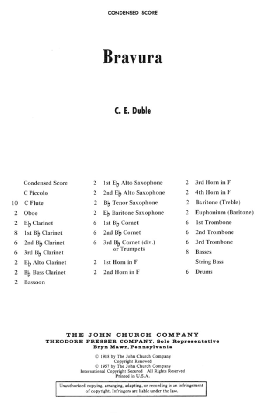 Bravura Choir scores gallery preview page 1