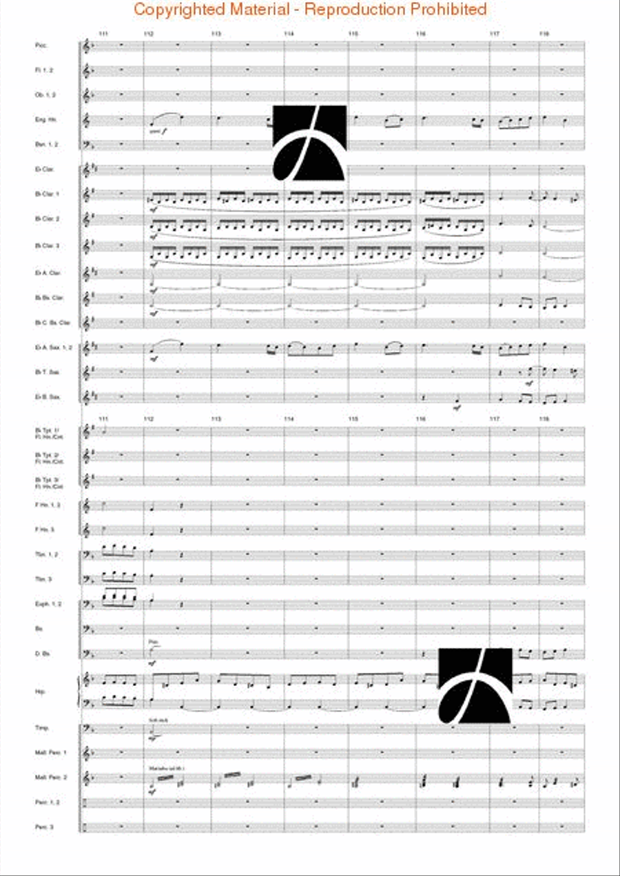 Tanczi Concert Band scores gallery preview page 52