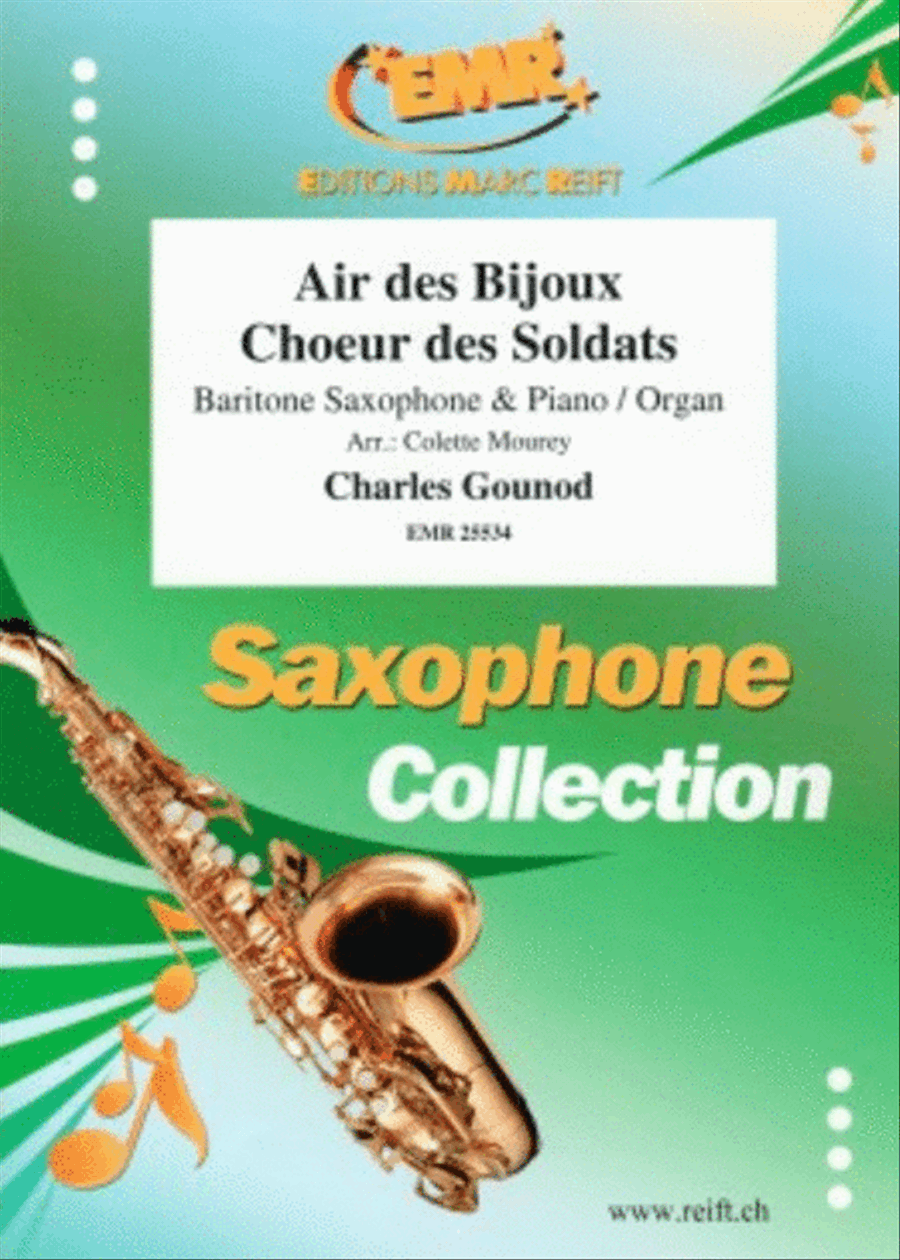 Air des Bijoux / Choeur des Soldats Baritone Saxophone scores gallery preview page 1