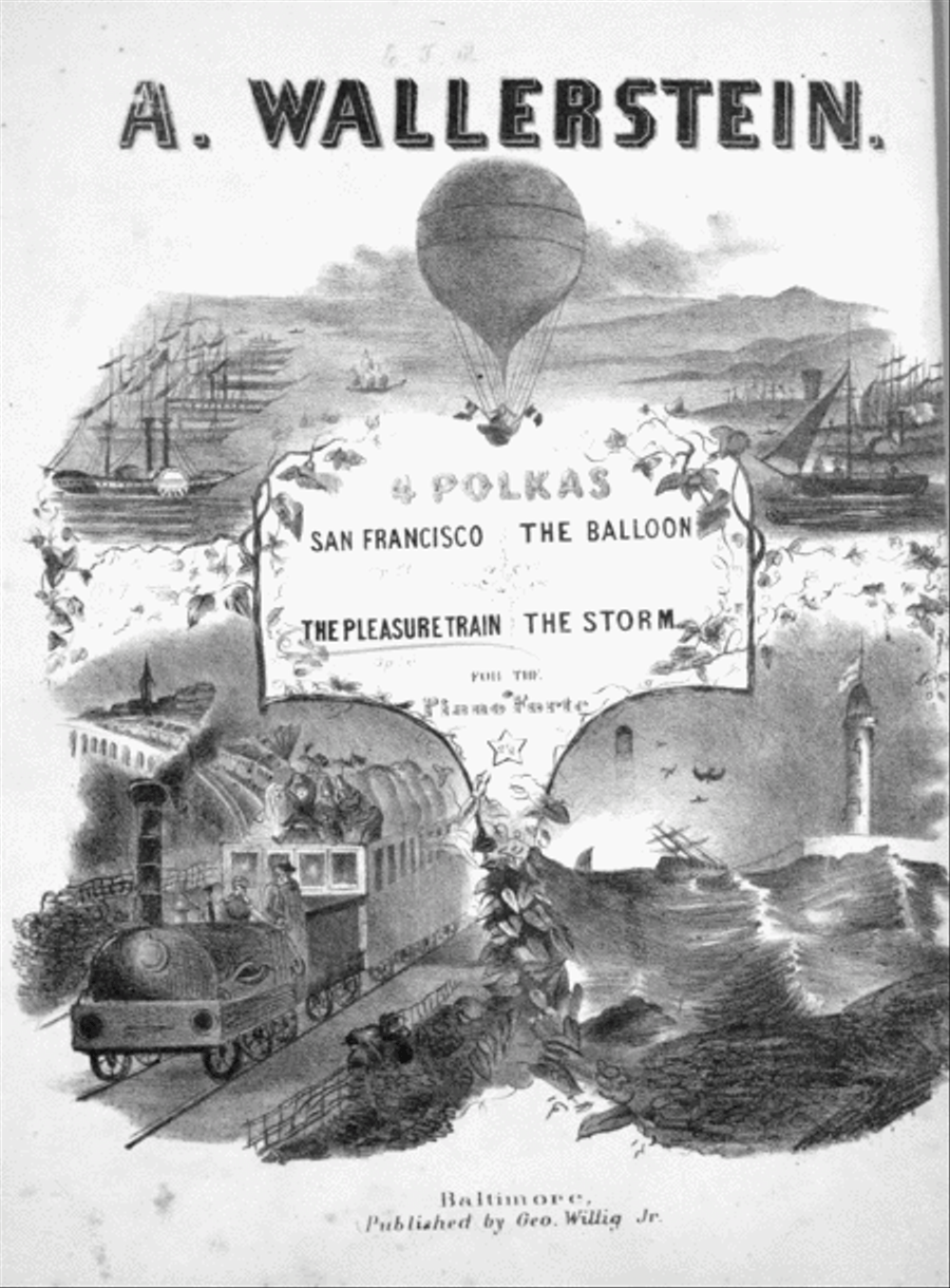 The Pleasure Train Polka. Le Train de Plaisir Piano Solo scores gallery preview page 1