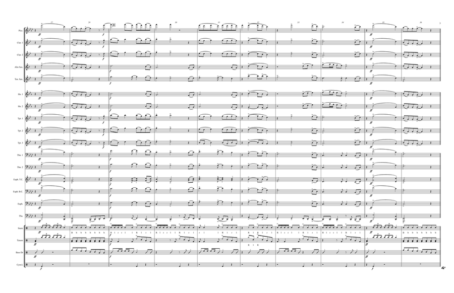 Say Amen (Saturday Night) Marching Band scores gallery preview page 3