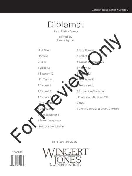 Diplomat - Full Score