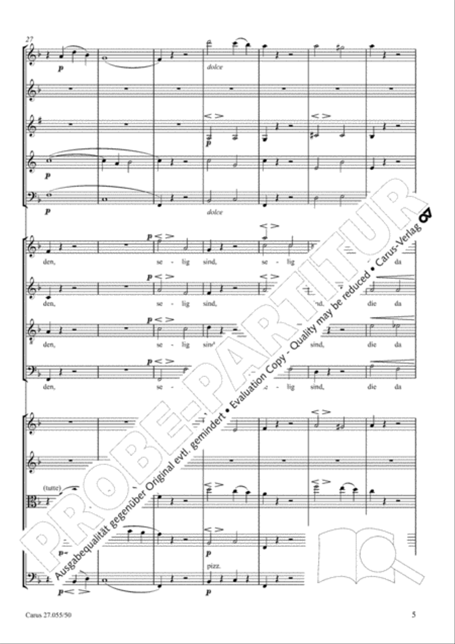 Ein Deutsches Requiem (German Requiem) 4-Part scores gallery preview page 12