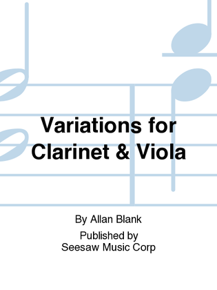 Variations for Clarinet & Viola