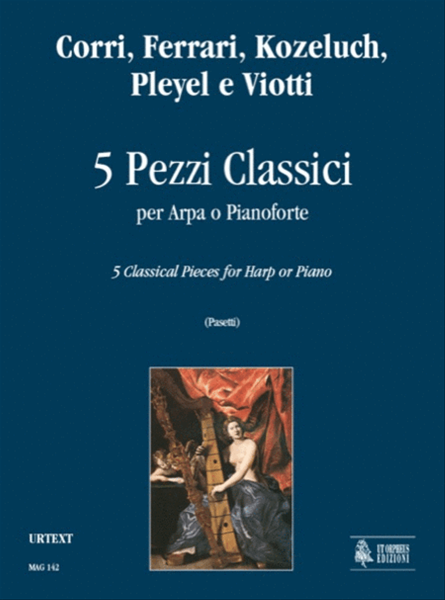 5 Classical Pieces for Harp or Piano Harp scores gallery preview page 1