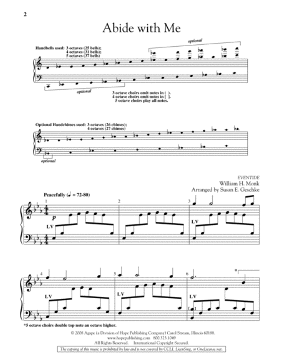 Abide with Me 5-Octaves scores gallery preview page 2