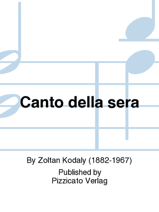 Canto della sera