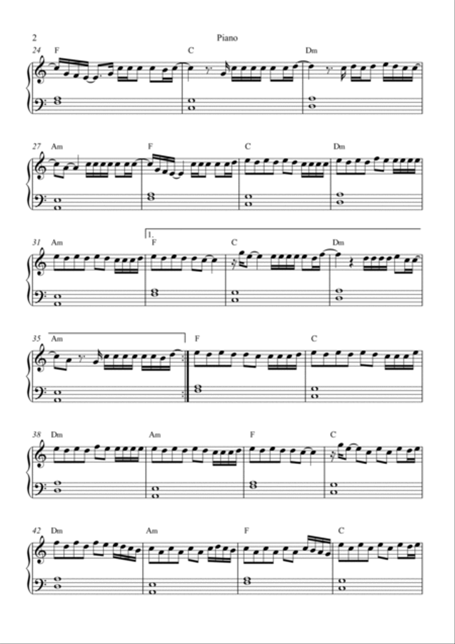 Halo Easy Piano scores gallery preview page 2