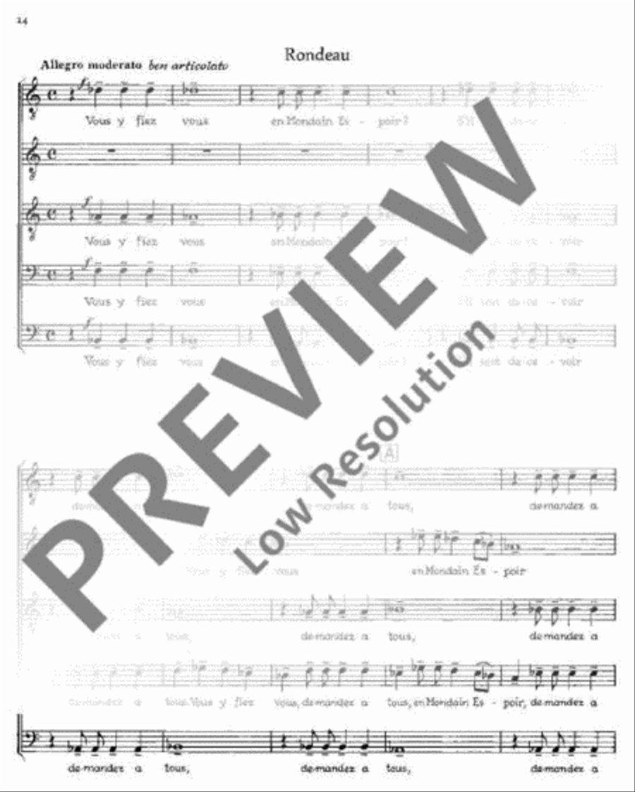 Drei französische Chöre Drei französische Chöre Mixed Choir scores gallery preview page 15