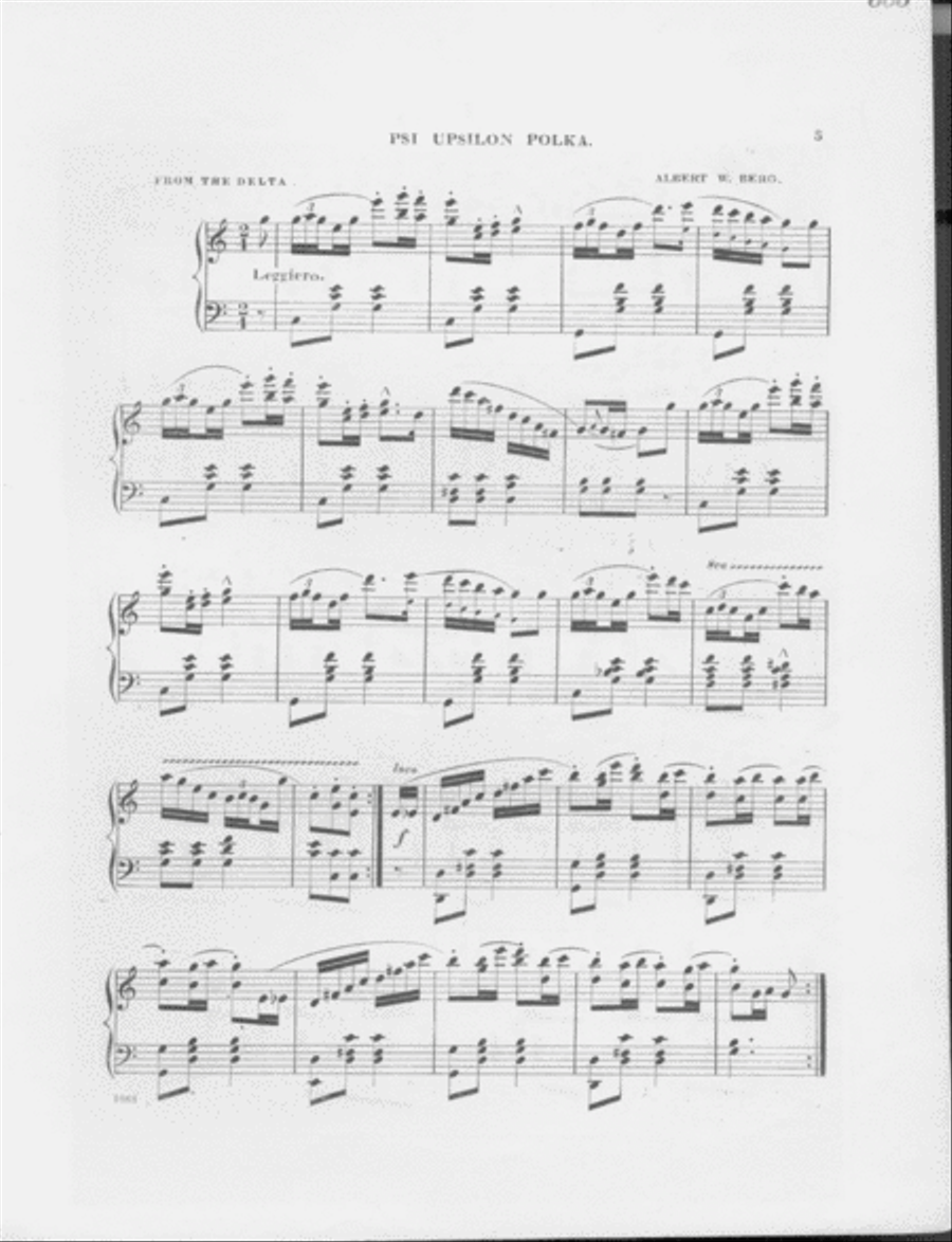 Psi Upsilon Polka Piano Solo scores gallery preview page 2