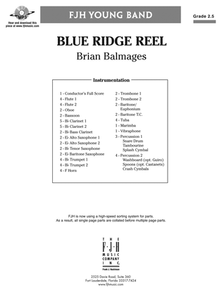 Book cover for Blue Ridge Reel: Score