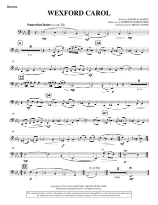 Wexford Carol (from A Symphony Of Carols) - Bassoon