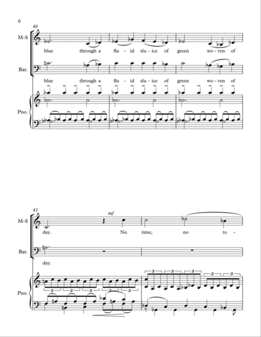 I Come From Water--Piano/Vocal Score Large Ensemble scores gallery preview page 6