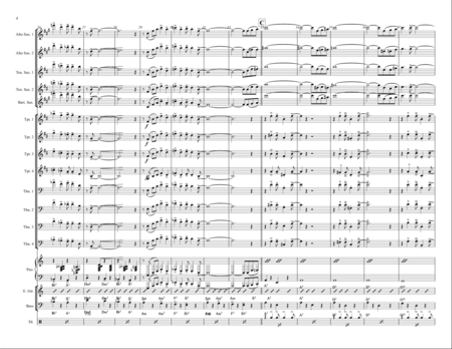 Topsy Jazz Ensemble scores gallery preview page 4