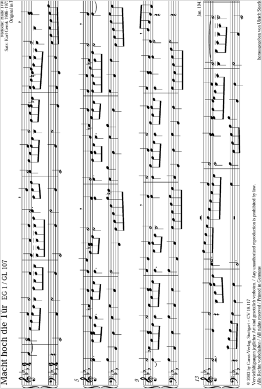 Gerok: Short Organ Chorales Organ scores gallery preview page 2
