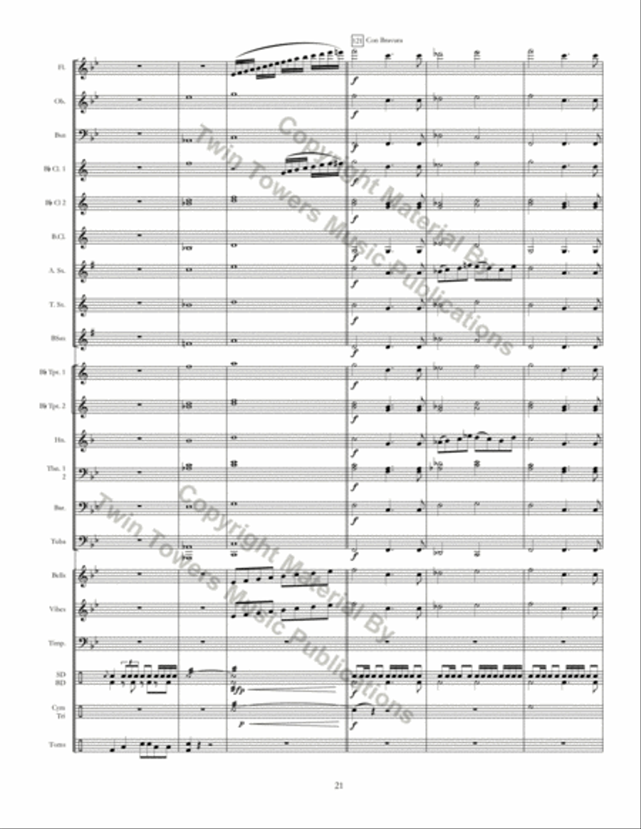 Ritmo Della Terra Concert Band scores gallery preview page 21