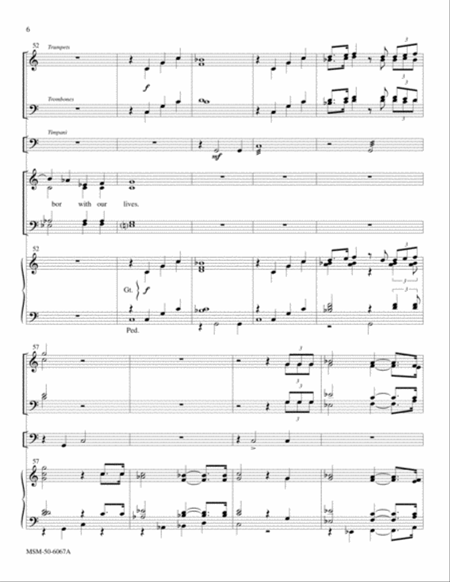 God Has Called Us Choir scores gallery preview page 6