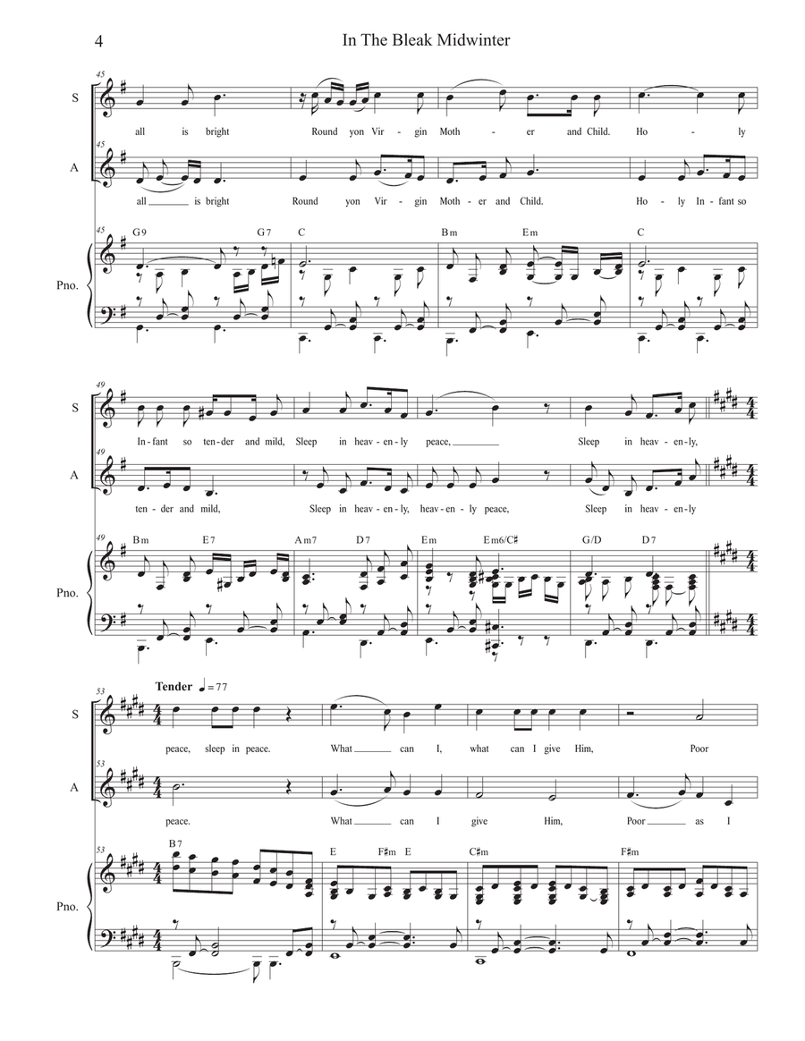 Vocal Duets for Christmas (Volume 2) (Soprano and Alto solo) Alto Voice scores gallery preview page 5
