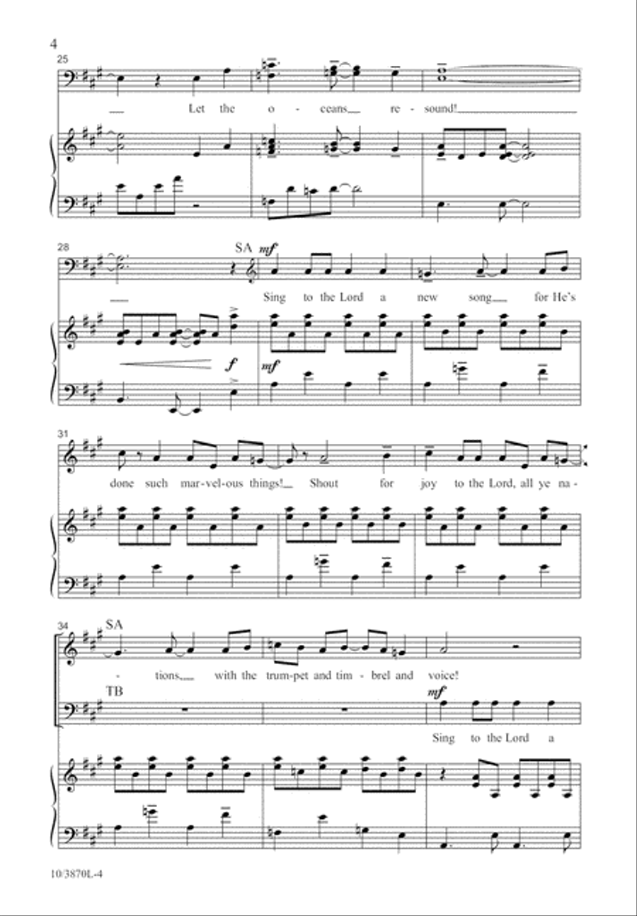 Sing a Jubilant Song 4-Part scores gallery preview page 5