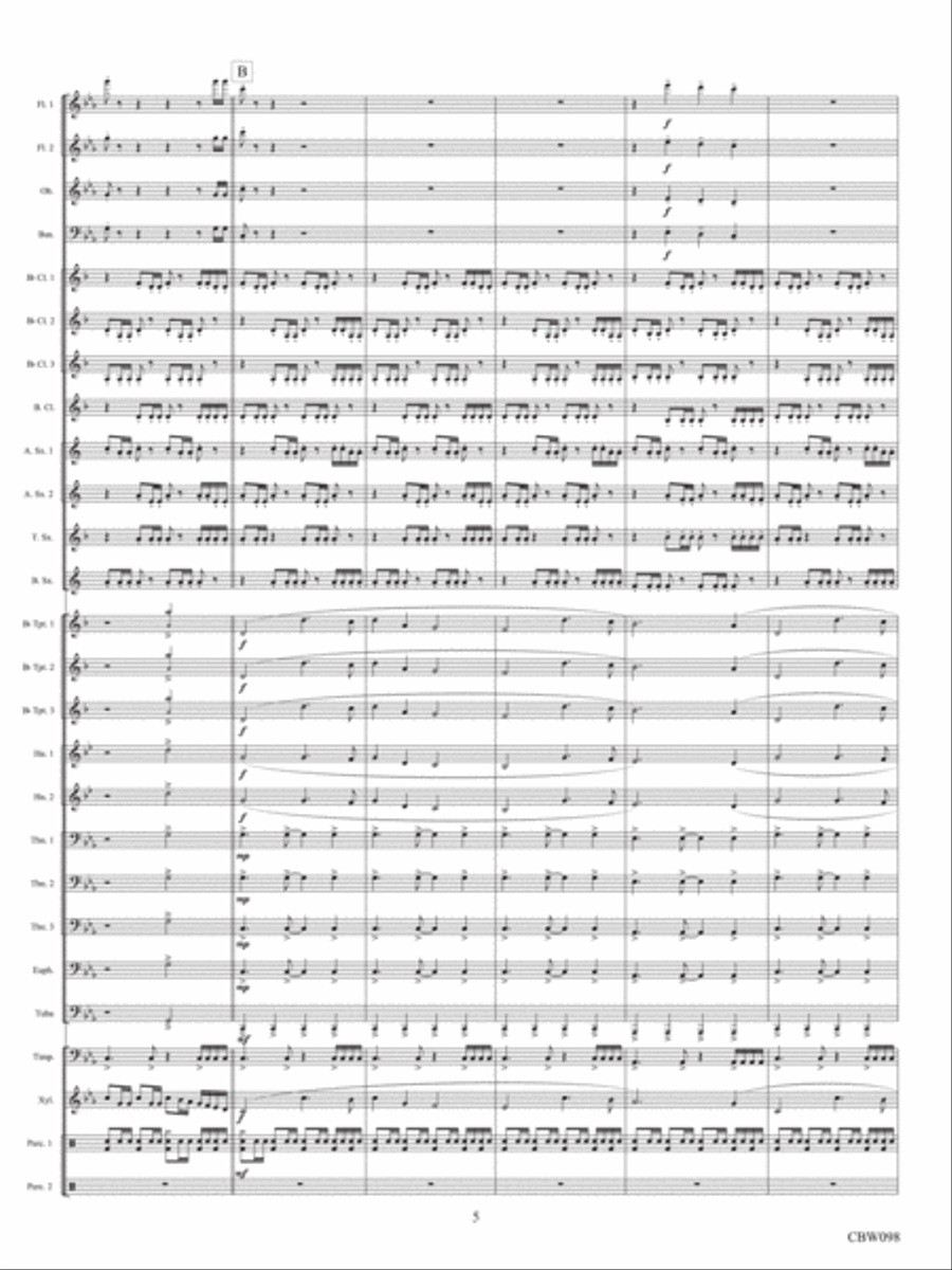 A Dark Horizon Concert Band scores gallery preview page 5