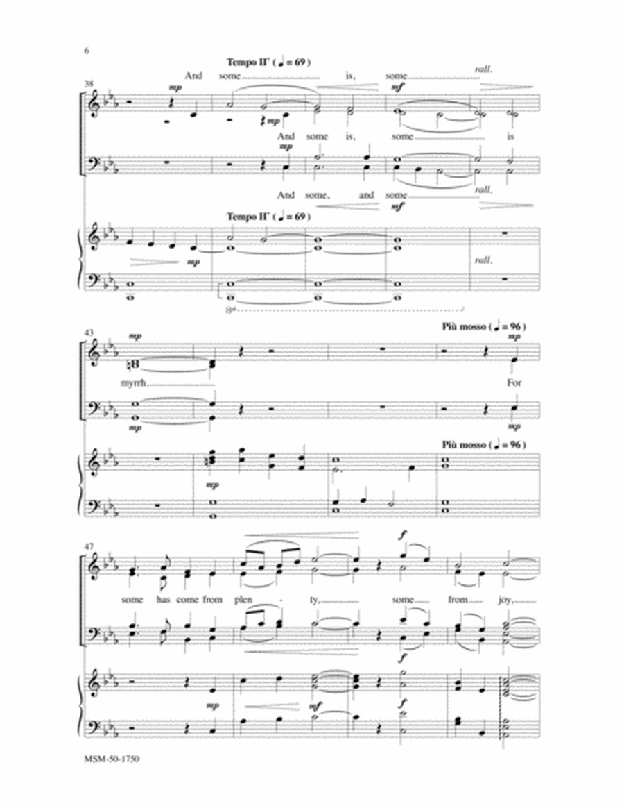 Treasures and Gifts (Choral Score) image number null