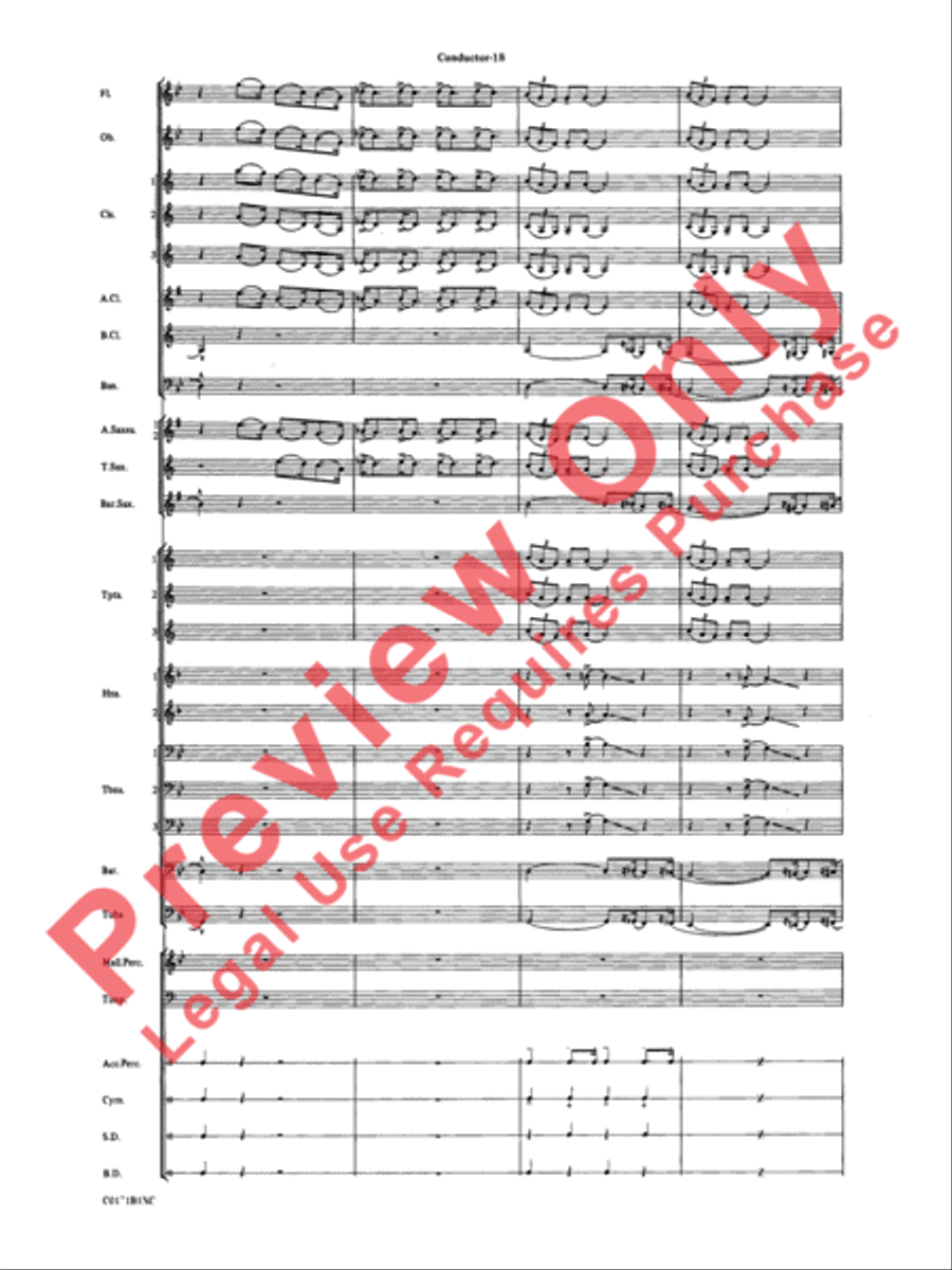 Mancini Magic Concert Band scores gallery preview page 21
