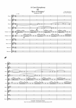 Hely-Hutchinson: A Carol Symphony Mvt.III "Box of Delights" - symphonic wind
