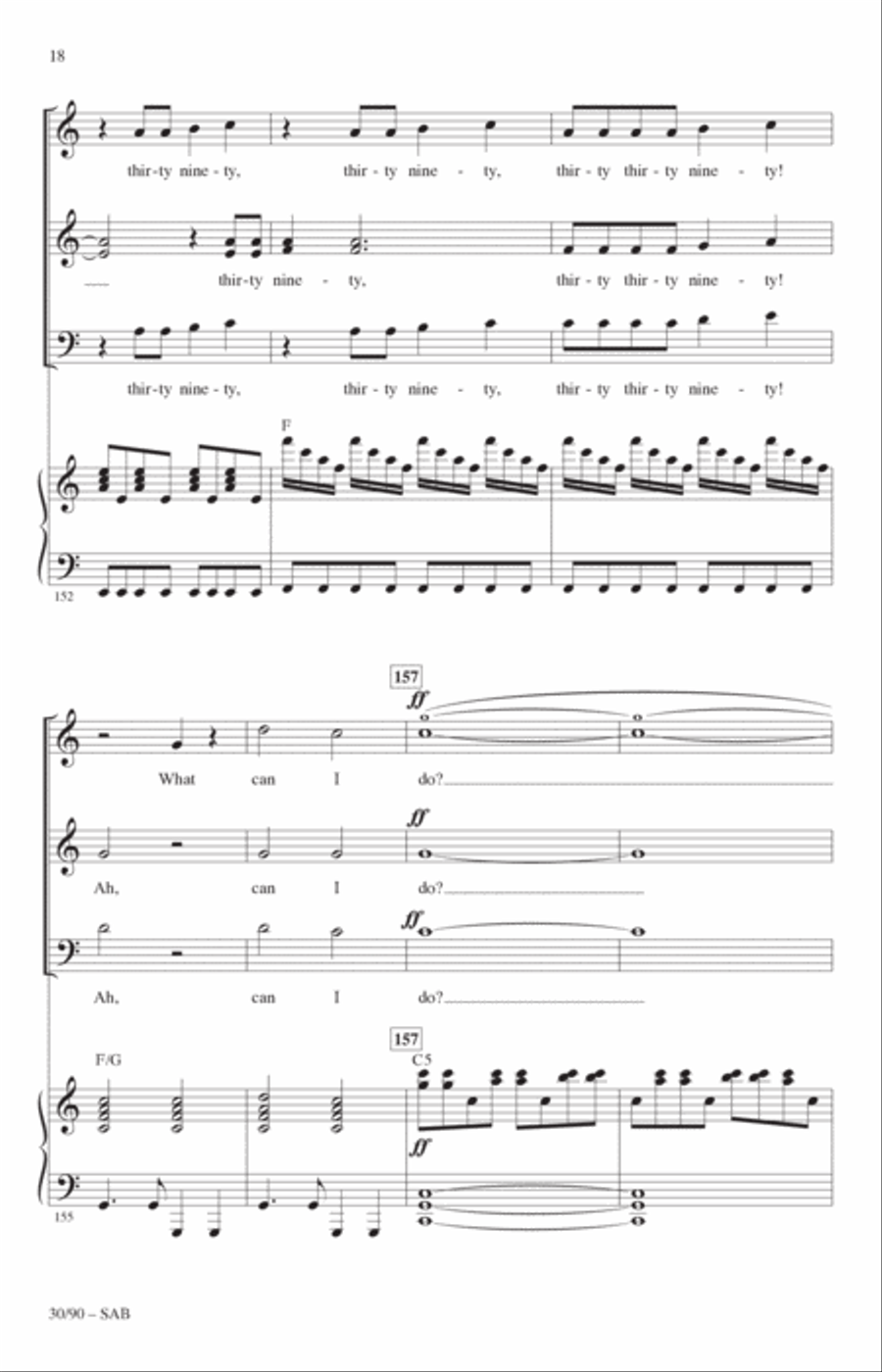 30/90 (from tick, tick... BOOM!) (arr. Roger Emerson) 3-Part scores gallery preview page 17
