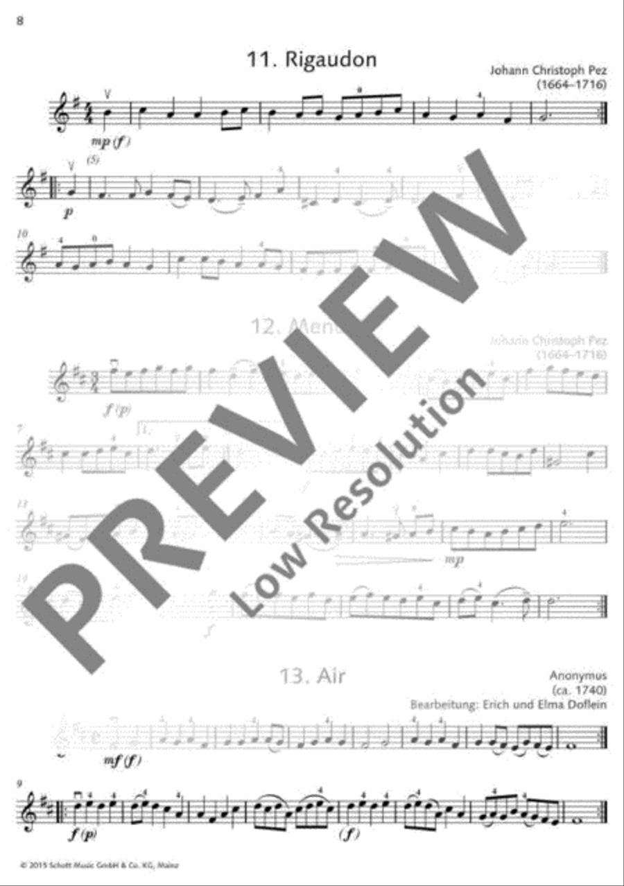 Classical Music for Children Violin scores gallery preview page 9