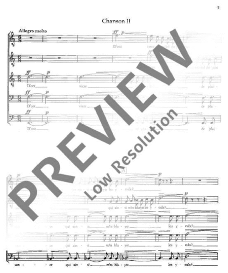 Drei französische Chöre Drei französische Chöre Mixed Choir scores gallery preview page 6
